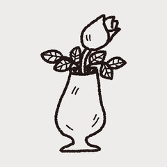 rose flower doodle