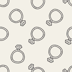 love ring doodle seamless pattern background - 84361104