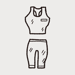 sport clothes doodle