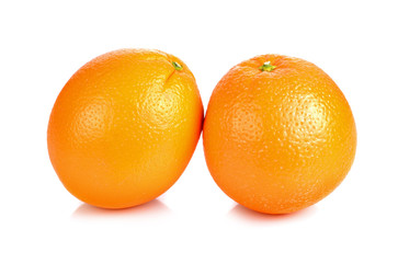 Orange fruit isolated on white background