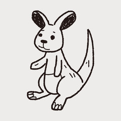 kangaroo doodle