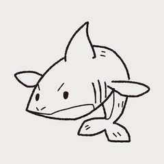 shark doodle