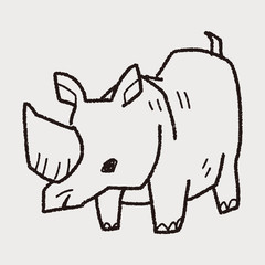 rhino doodle