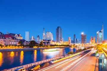 Obraz premium tianjin night view