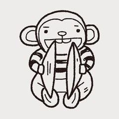 monkey toy doodle
