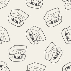 toy phone doodle seamless pattern background