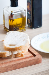 sourdough with olive oil and balsamic vinegar