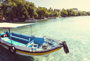 Fototapeta na wymiar Boat in Indonesia