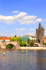 Obraz premium Charles bridge in Prague, Czech republic