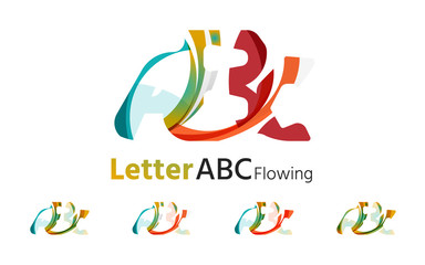 Fototapeta na wymiar Abc company logo set. Vector illustration.