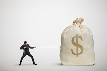 man pulling the rope