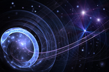 Star highway - Futuristic Background