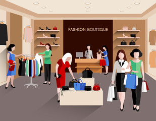 Fashion Boutique Illustration