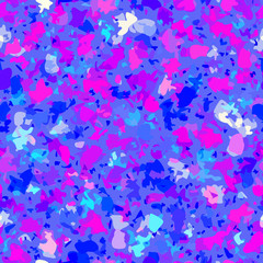 Endless blue and purple spots.