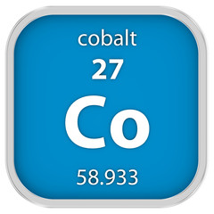 Cobalt material sign