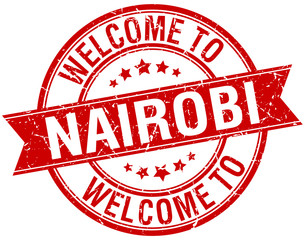 welcome to Nairobi red round ribbon stamp