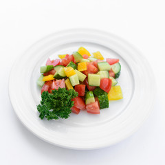 vegetarian salad with parsley