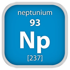 Neptunium material sign