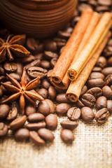 coffee beans in cup