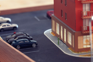 layout of an apartment building, architecture concept