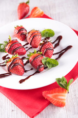strawberry and chocolate