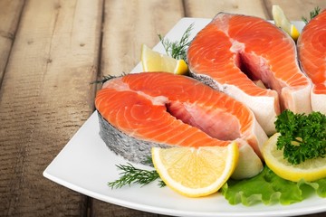 Salmon, Seafood, Prepared Fish.