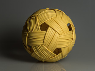 Plastic rattan ball