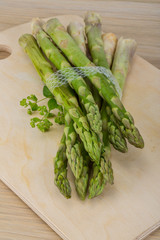 Raw asparagus