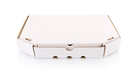 Pizza box isolated on white