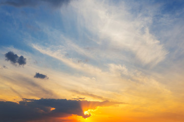 evening sky background