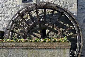 Water wheel at Bayeux in France