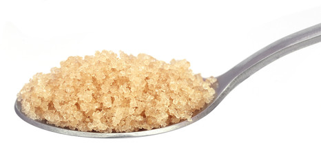Coarse crystals of brown sugar