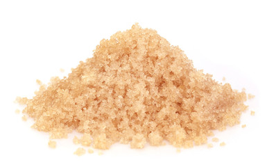 Coarse crystals of brown sugar