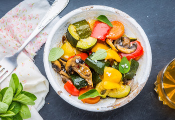 Vegetable stew, ratatouille