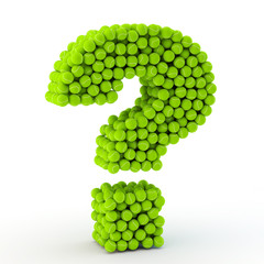 Question mark tennis balls