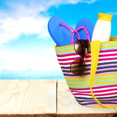 Vacations, Summer, Beach Bag.