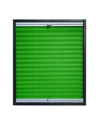 Pleated blind - dark green color
