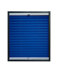 Pleated blind dark navy blue color