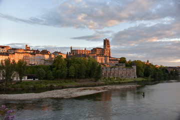 Fototapeta premium Cathédrale d'Albi au crépuscule France