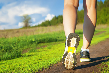 running shoe closeup
