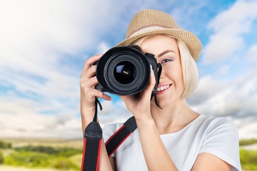 Photographer, girl, woman.