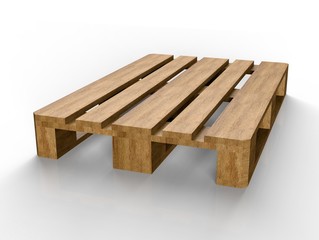 pallet isolated on white