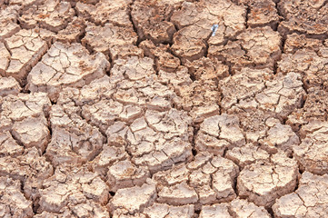 Cracked soil ground background