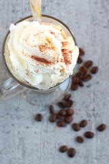 Eiskaffee im Glas