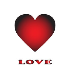 Heart Icon Vector with Four Variations