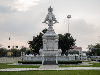  Marble Statue of Elephant  At Ratchadamnoen Road, Bangkok, Thai
