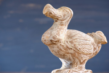 Wooden Dodo bird - typical souvenir from Mauritius island. Dodo is an extinct flightless bird that...