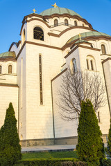 Fototapeta premium Details of Saint Sava temple in Belgrade