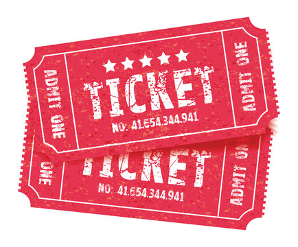 red set of tickets