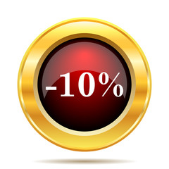 10 percent discount icon